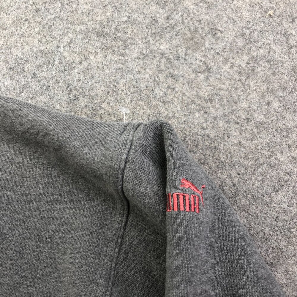 Vintage Puma Sweatshirt Mens 2XL Gray Red Spell Out Sportsunity - Picture 3 of 13